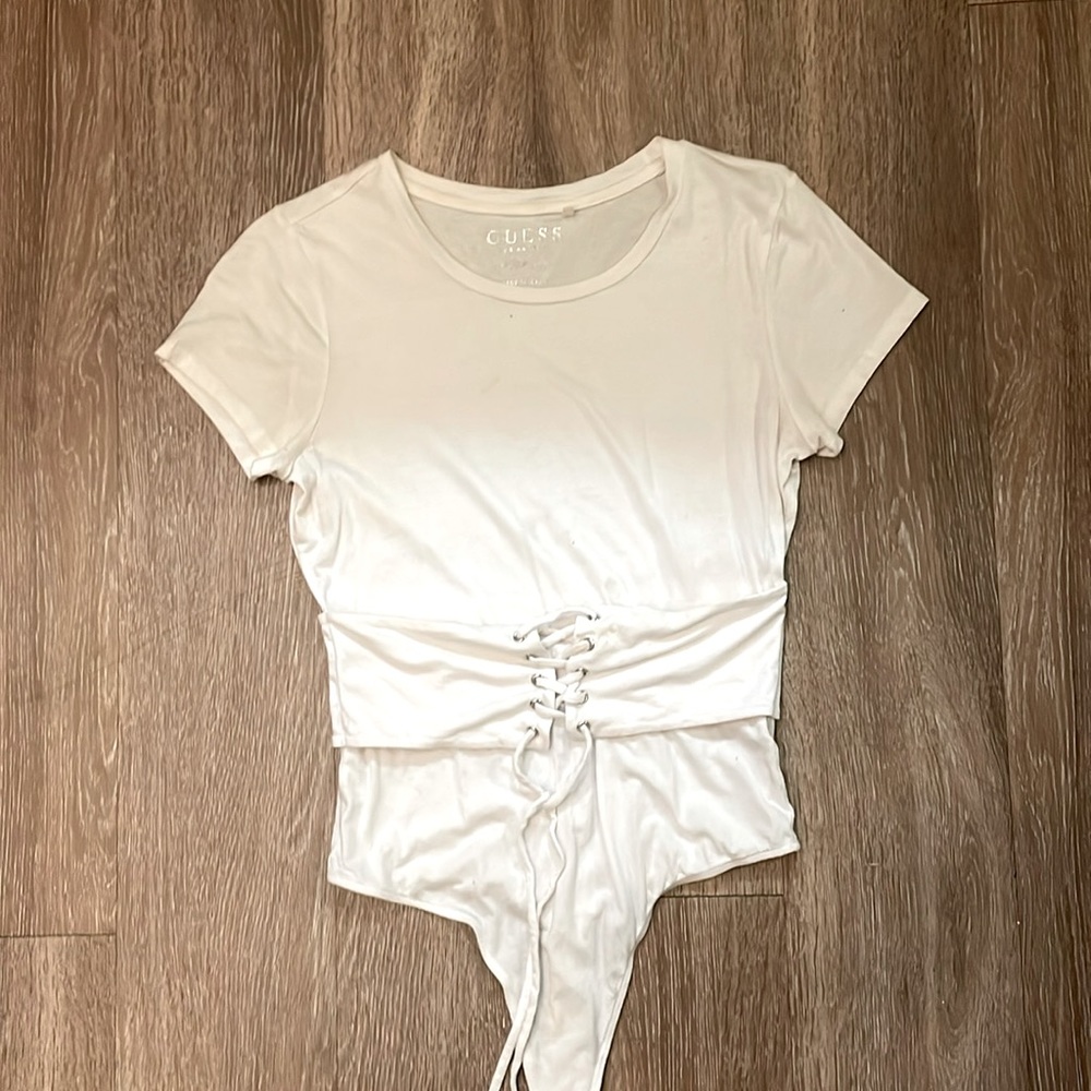 White guess bodysuit size small